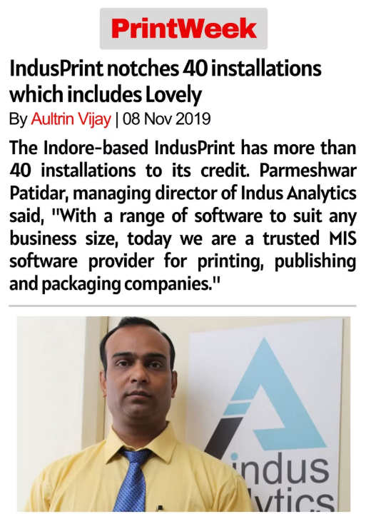 InPrint featured in PrintWeek – Coverage 5